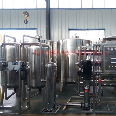 5 tons of stainless steel two-stage reverse osmosis equipment