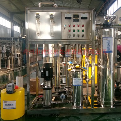 1 ton full stainless steel semi-automatic single-stage reverse osmosis equipment