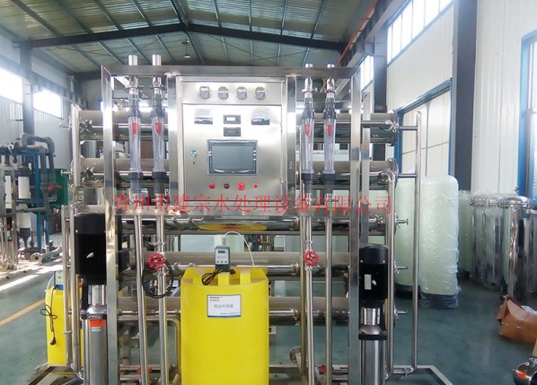 4 tons of stainless steel two-stage reverse osmosis equipment