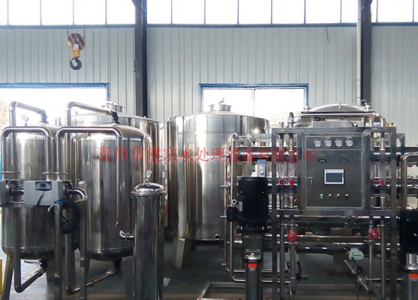 5 tons of stainless steel two-stage reverse osmosis equipment