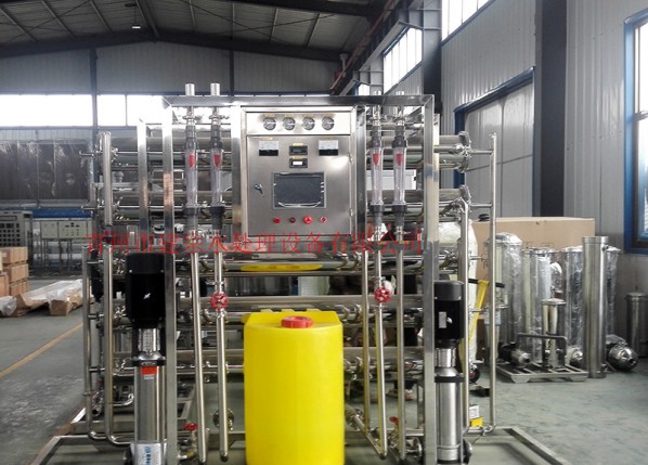 4 tons of stainless steel two-stage reverse osmosis equipment